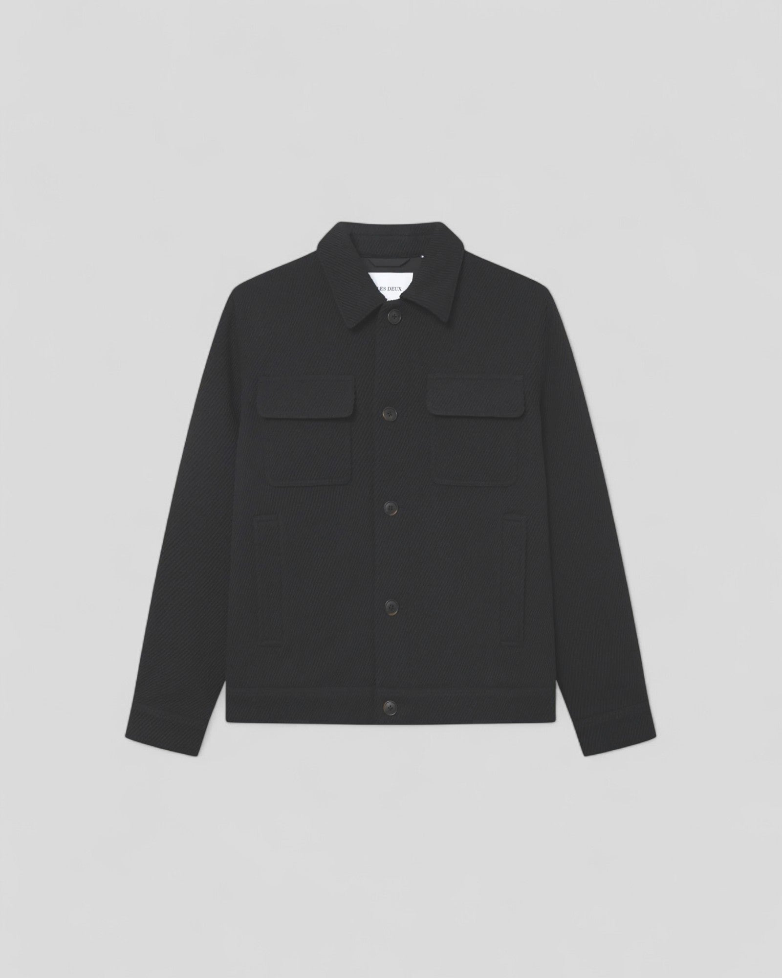 Les Deux || Nash Twill Wool Jacket - Black Les Deux