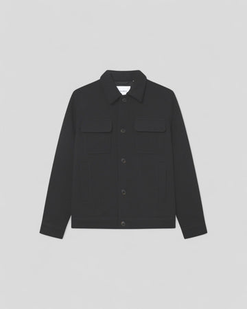 Les Deux || Nash Twill Wool Jacket - Black Les Deux