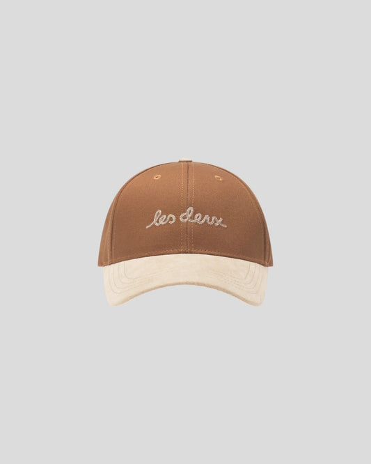 Les Deux || Brad Contrast Suede Baseball Cap - Monk's Robe Les Deux