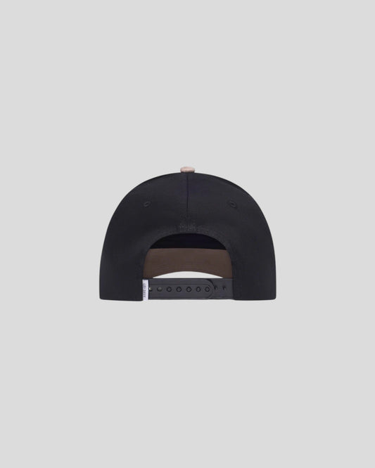 Les Deux || Brad Contrast Suede Baseball Cap - Black Les Deux