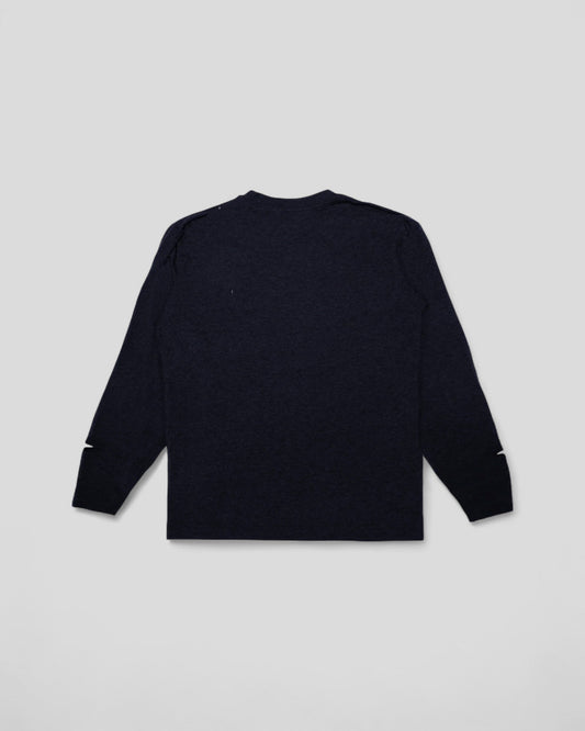 Peaufine || Merino Tech Longsleeve - Navy - M’ Peaufine