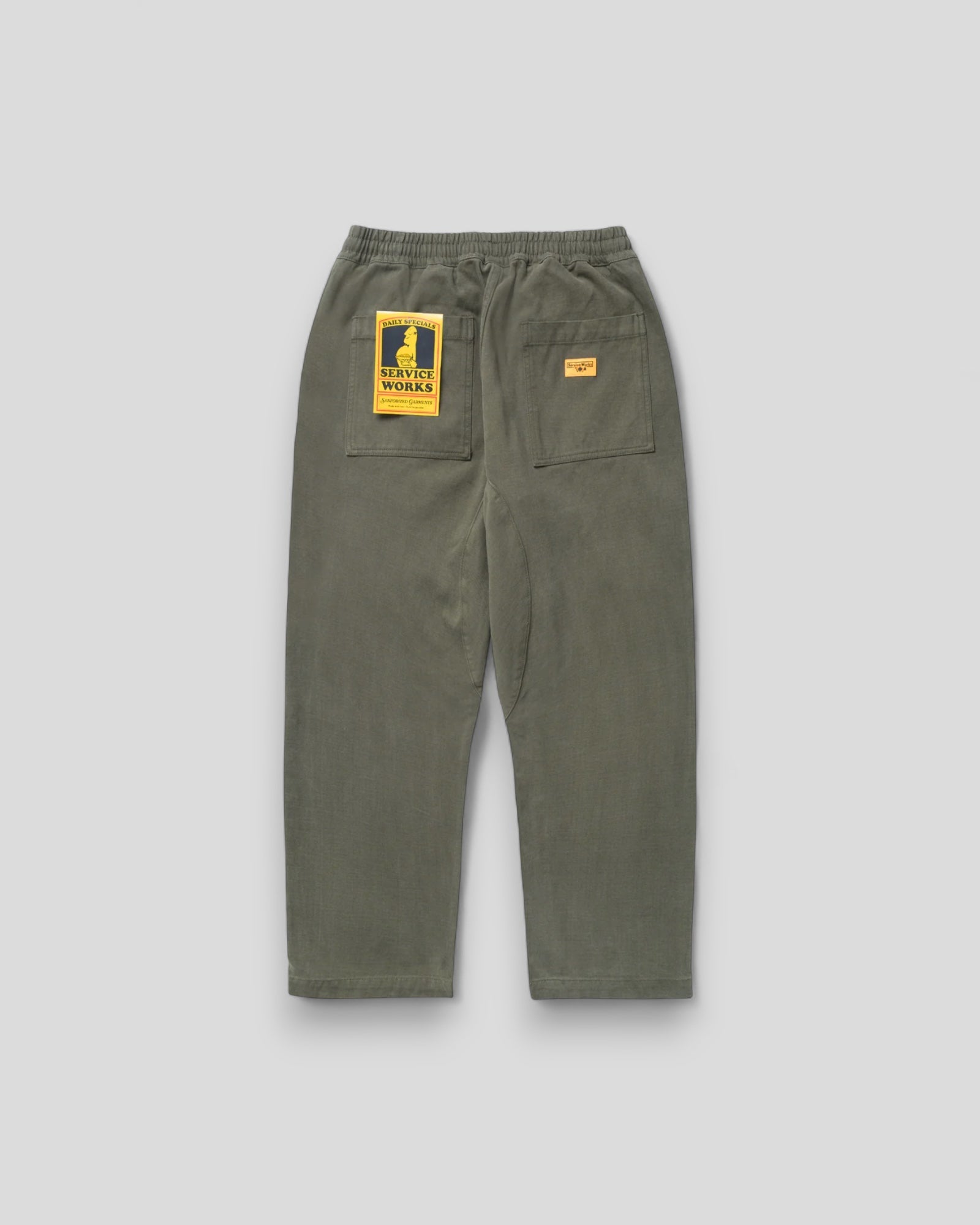 Service Works || Moleskin Chef Pants - Moss - M' Service Works