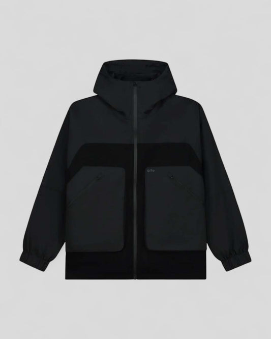 Arte || Nylon Technical Jacket - Black - M' Arte
