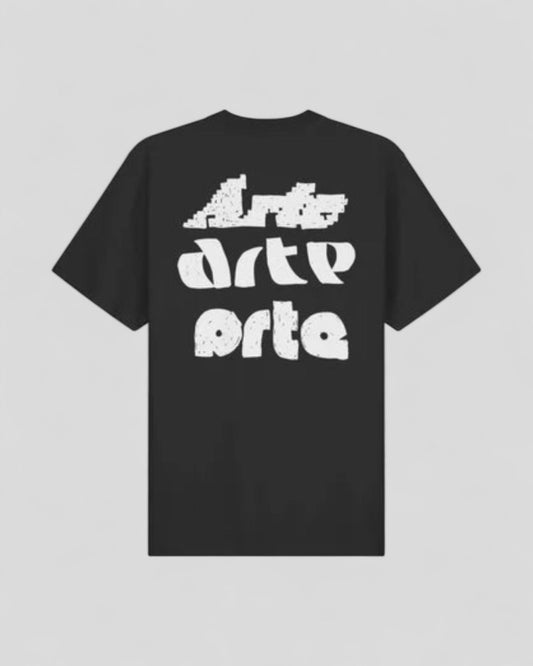 Arte || Multi Arte Print T-shirt - Black - M’ Arte