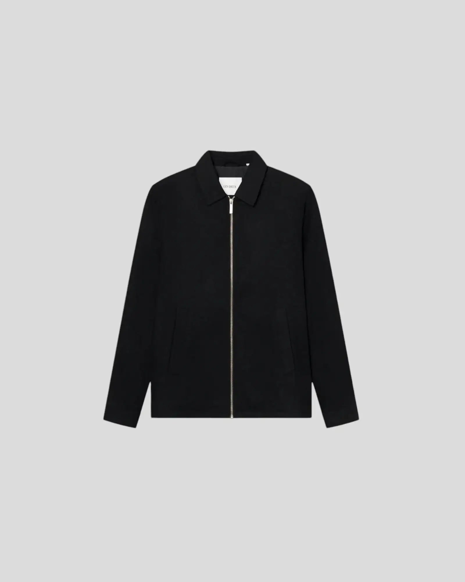 Les Deux || Como Coach Wool Jacket - Black Les Deux