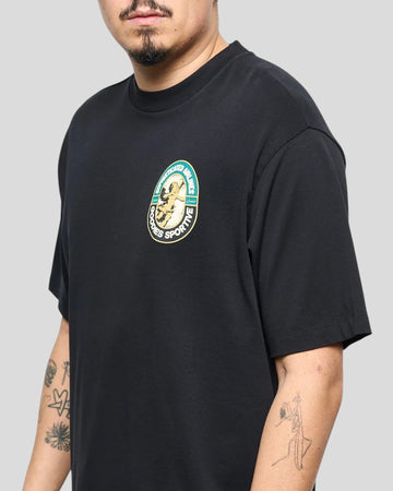 Goodies Sportive || Sophisticated Airlines Tee - Black Goodies Sportive