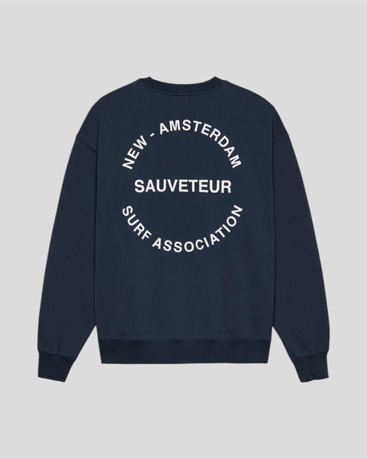 New Amsterdam || Surf Rescue Crewneck - Navy New Amsterdam