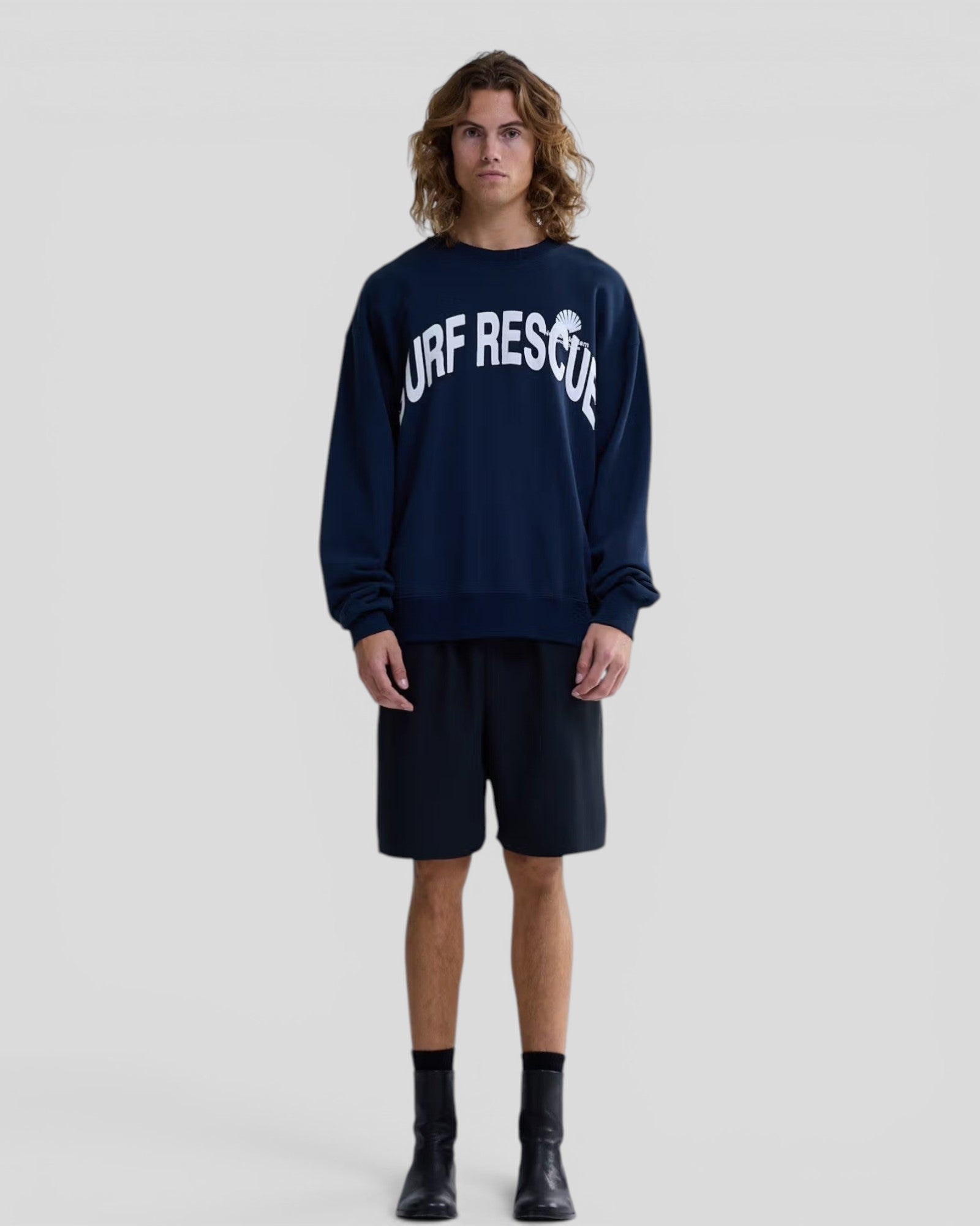 New Amsterdam || Surf Rescue Crewneck - Navy New Amsterdam
