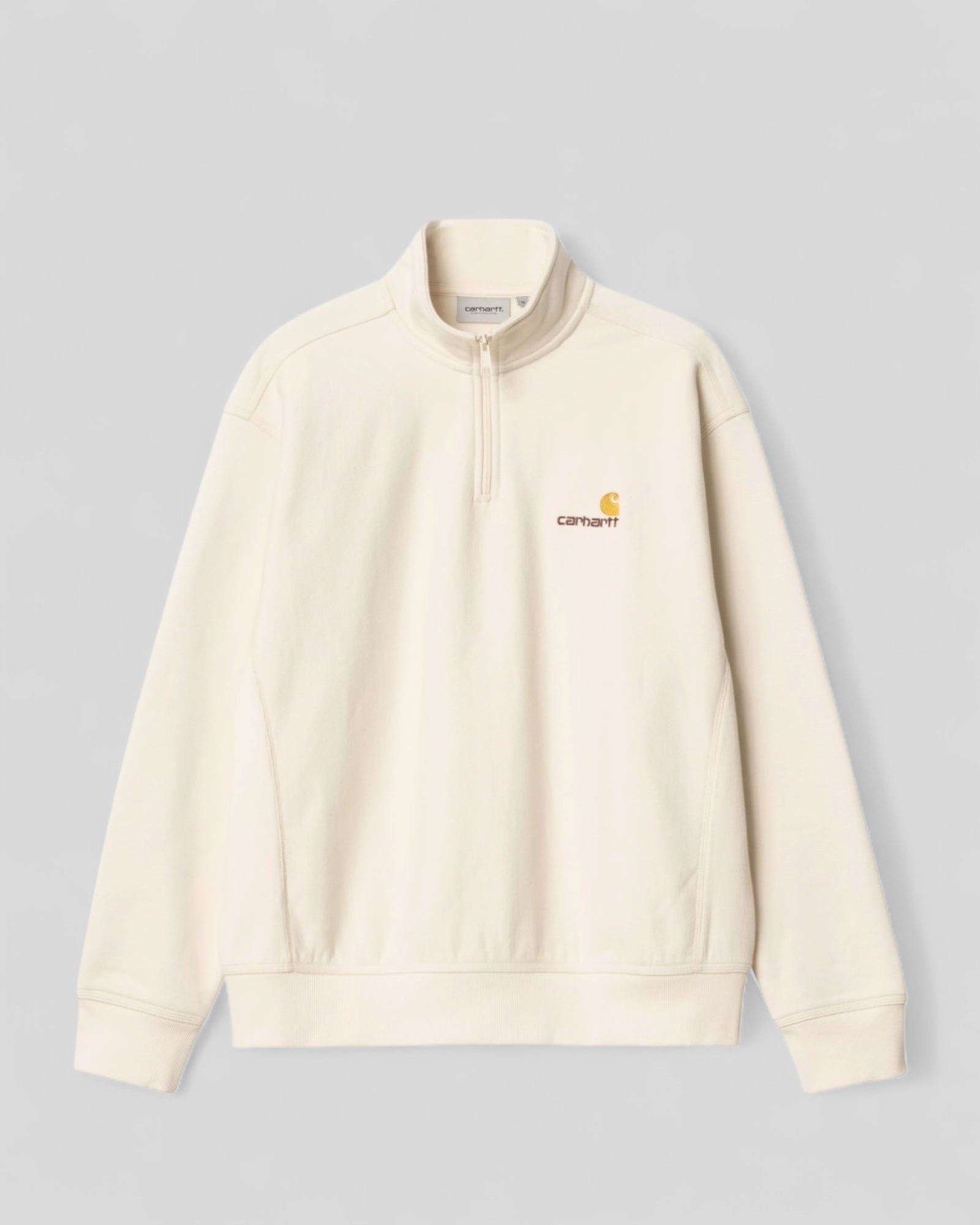 Carhartt || Half Zip American Script Sweat - Natural - M’ Carhartt