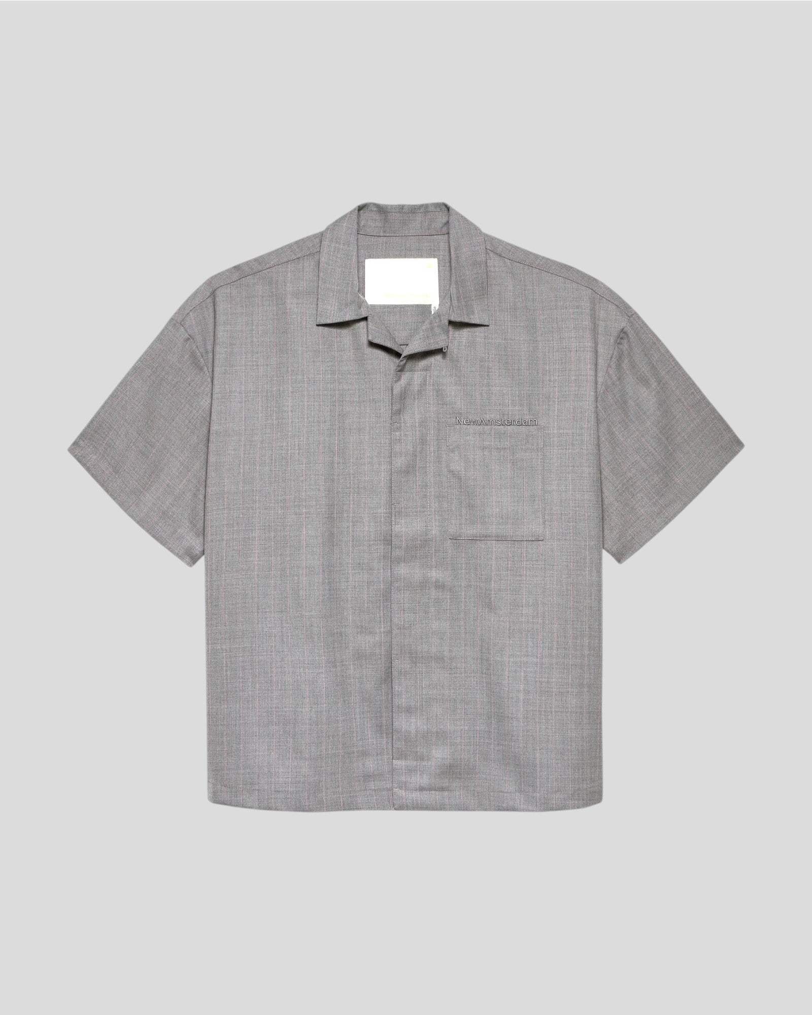 New Amsterdam || Wijk Shirt Wool - Grey New Amsterdam