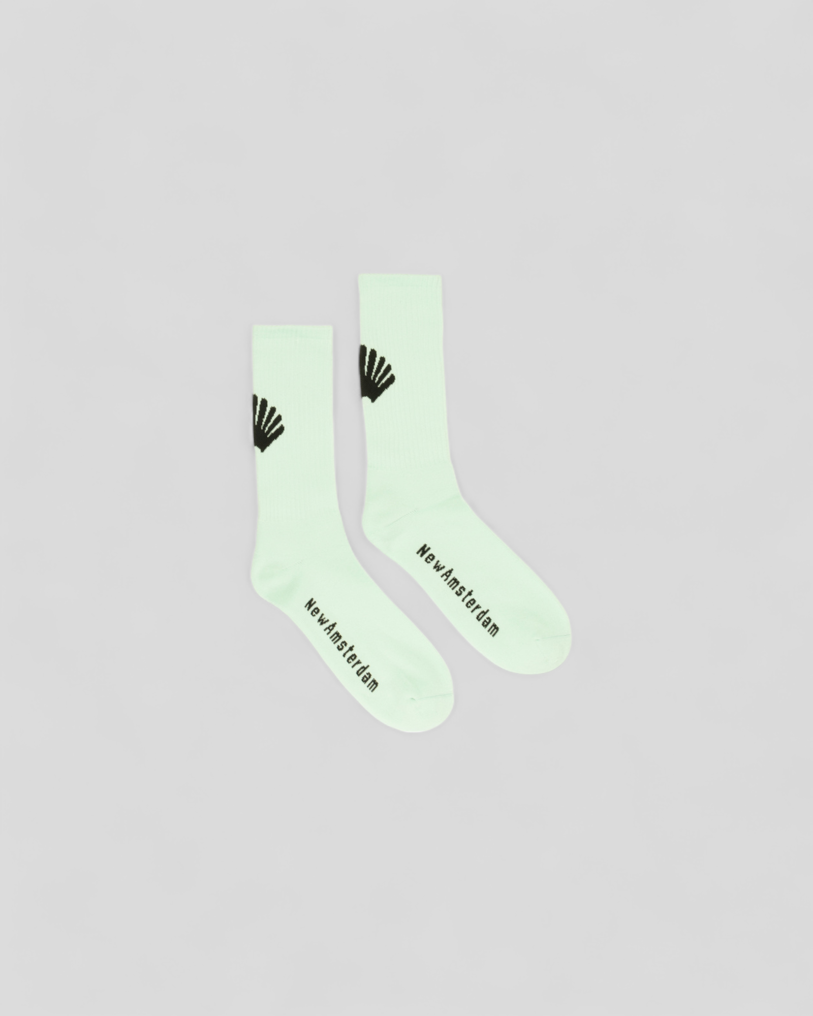 New Amsterdam || Logo Socks Bleached - Aqua