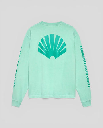 New Amsterdam || Logo Longsleeve - Ocean Wave / Sean Green - M’ New Amsterdam Surf Association
