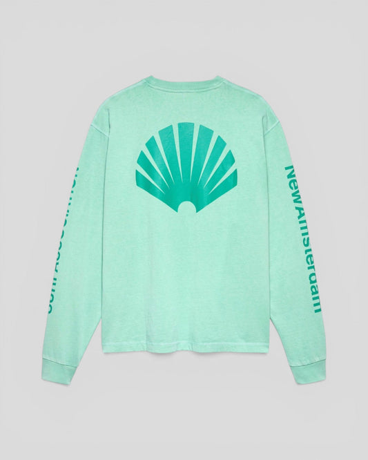New Amsterdam || Logo Longsleeve - Ocean Wave / Sean Green - M’ New Amsterdam Surf Association