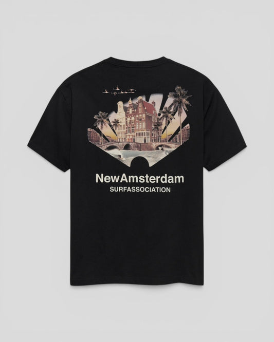 New Amsterdam || Tropical Tee - Black -M' New Amsterdam Surf Association
