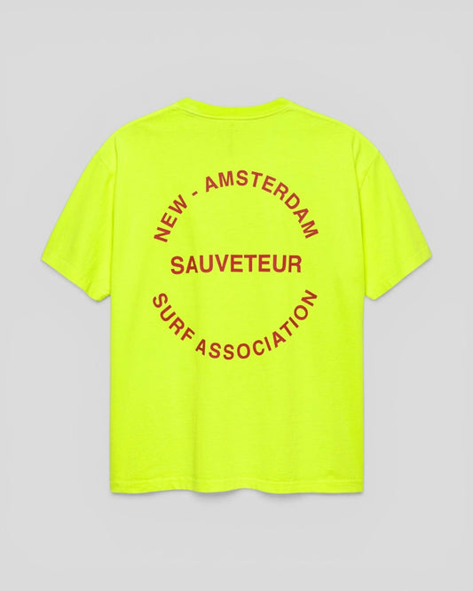 New Amsterdam || Surf Rescue Tee - Safety Green - M’ New Amsterdam Surf Association