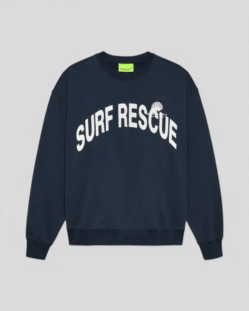 New Amsterdam || Surf Rescue Crewneck - Navy - M' New Amsterdam Surf Association