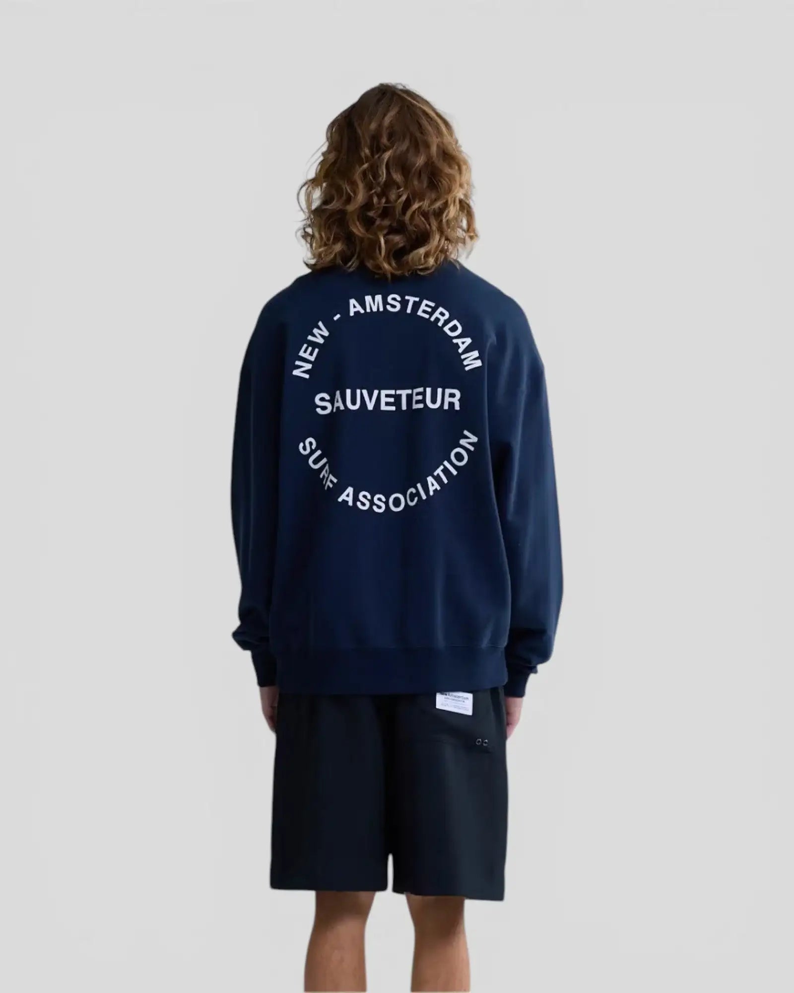 New Amsterdam || Surf Rescue Crewneck - Navy - M' New Amsterdam Surf Association