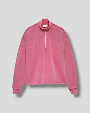 New Amsterdam || Plate Half-Zip - Washed Pink - M' New Amsterdam Surf Association