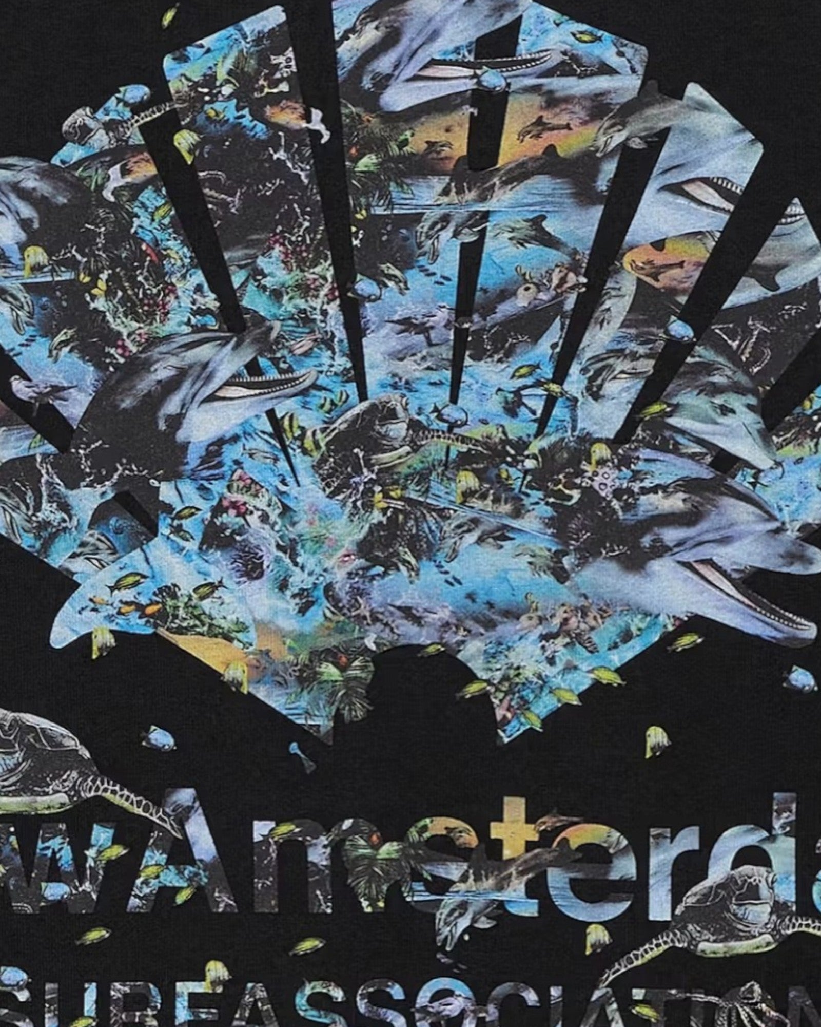 New Amsterdam || Dolphin Tee - Black -M' New Amsterdam Surf Association