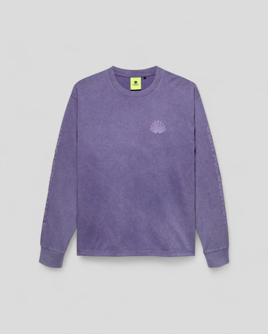 New Amsterdam || Logo Longsleeve Washed Embro - Purple Haze - M"