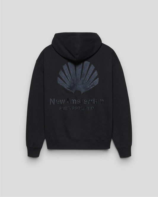 New Amsterdam ||  Logo Hoodie - Black/Night - M’ New Amsterdam Surf Association