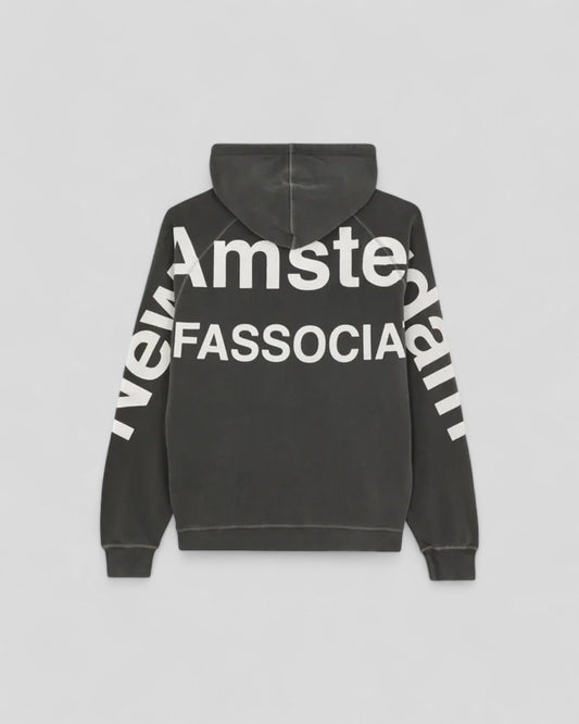 New Amsterdam || Logo Line Hoodie - Black - M" New Amsterdam Surf Association