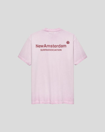 New Amsterdam || Logo Tee - Fair Orchid M " New Amsterdam Surf Association