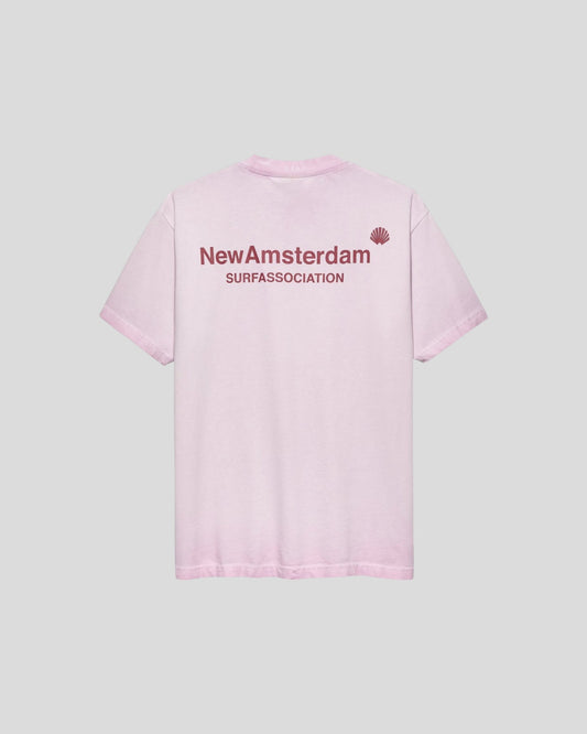 New Amsterdam || Logo Tee - Fair Orchid M " New Amsterdam Surf Association