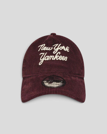 New Era || 9Twenty Cord Script  New York Yankees - Bordeaux - M' New Era