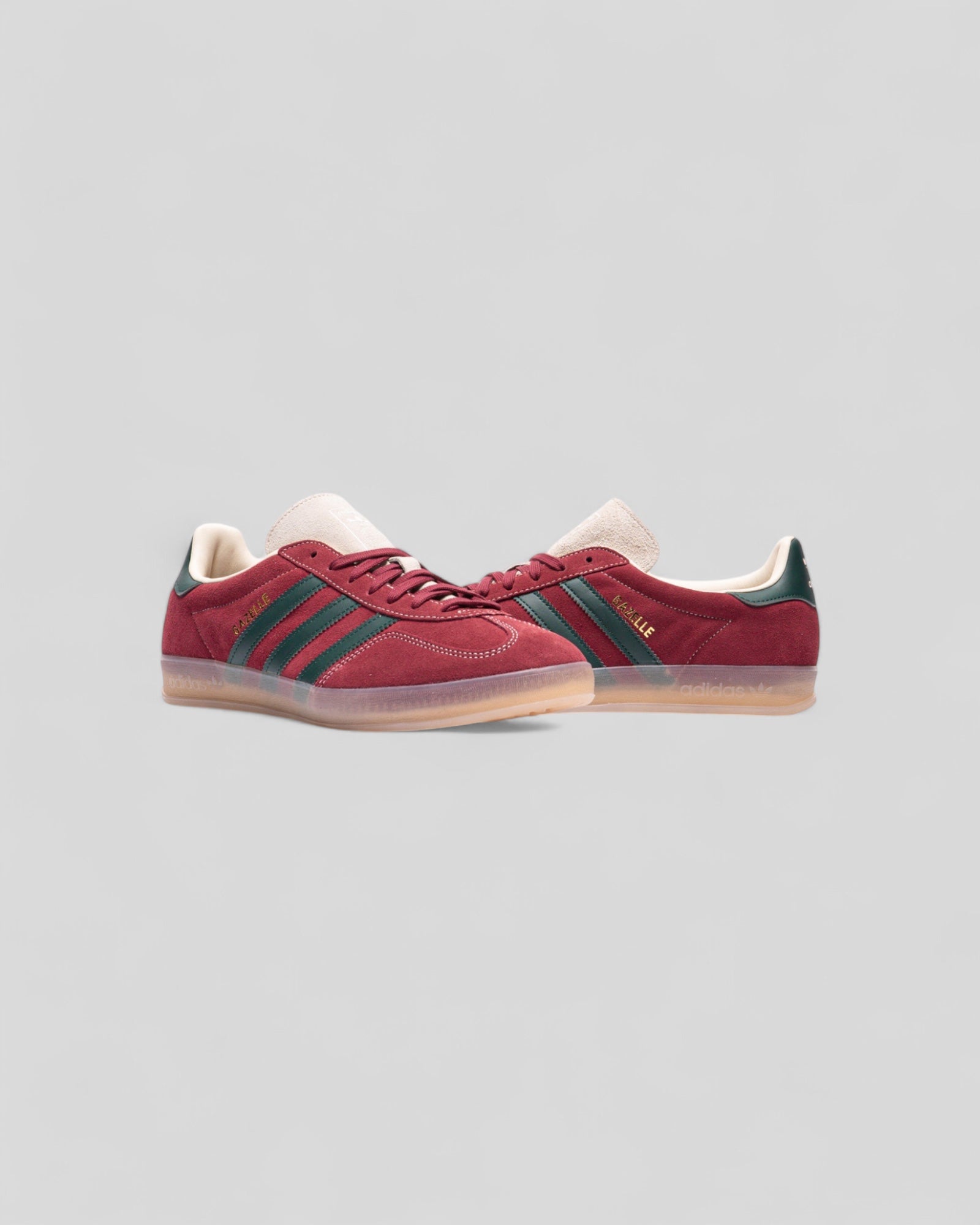 Adidas Gazelle Indoor unisexe - Bordeaux /Dark Green - Baskets basses Adidas