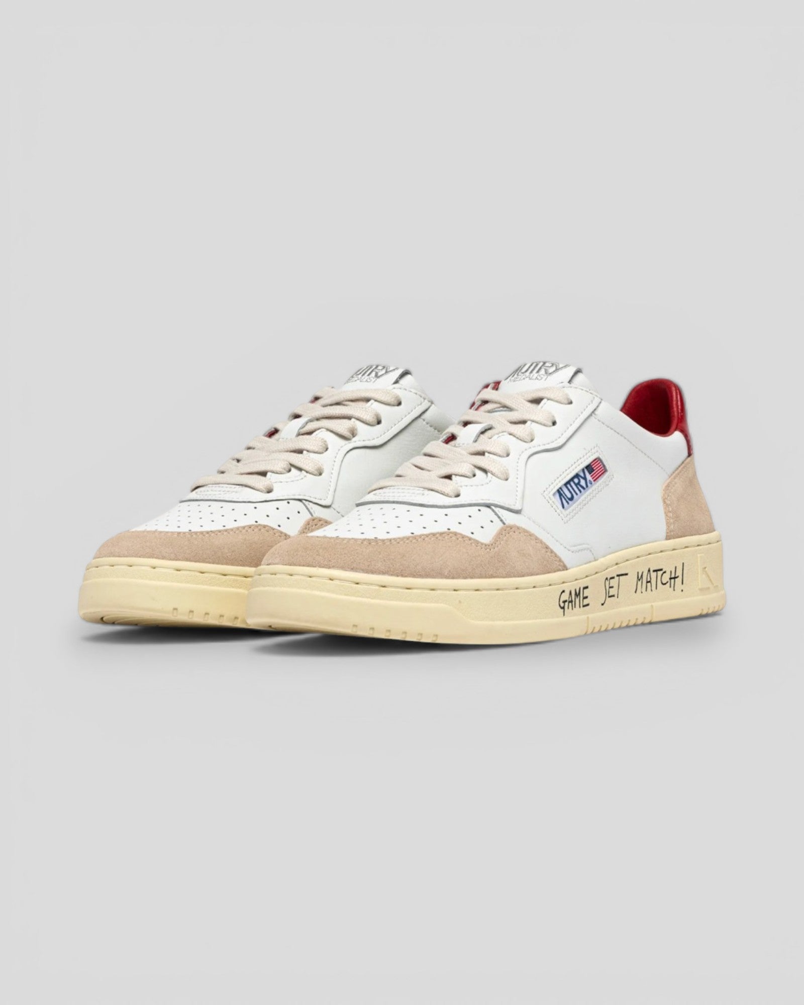 Autry || Medalist MA10 - Game Set Match - Suede Red/White - M' Autry
