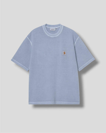 Carhartt || Nelson Waffle T-shirt - Gentle Blue Garment Dyed - M’ Carhartt