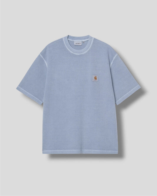 Carhartt || Nelson Waffle T-shirt - Gentle Blue Garment Dyed - M’ Carhartt