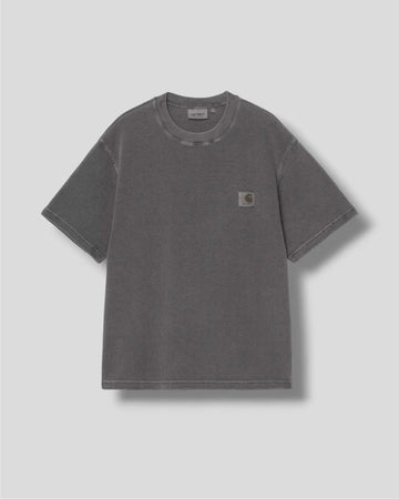 Carhartt || Nelson Waffle T-shirt - Black Garment Dyed - M’ Carhartt