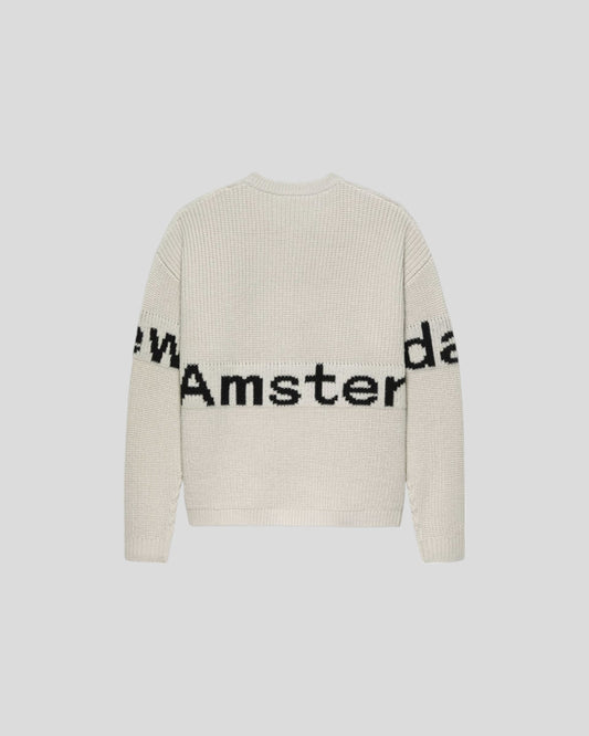 New Amsterdam || Name Crew Knit - Grey