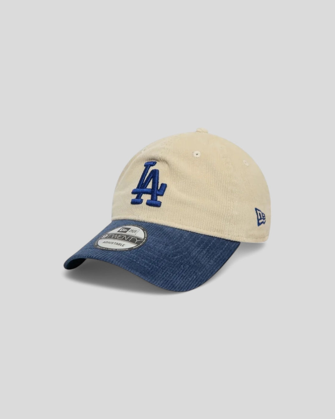 New Era || 9TWENTY Adjustable LA Dodgers Block Cord Crème New Era