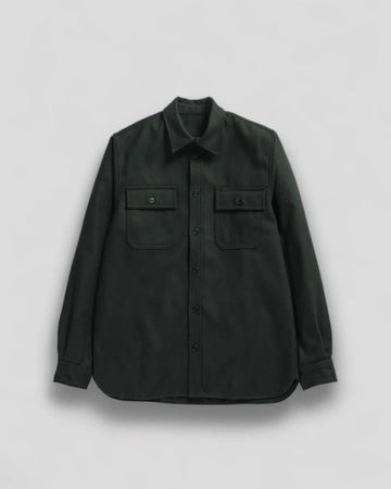 Norse Projects || Silas Wool Overshirt - Varsity Green Norse Projects