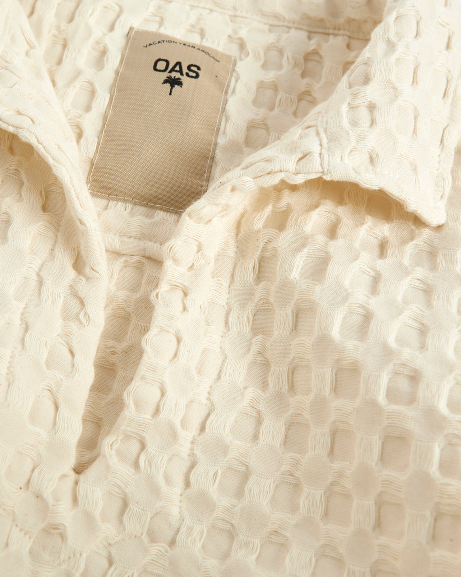 OAS || Jaffa Waffle Shirt - Ecru OAS Compagny