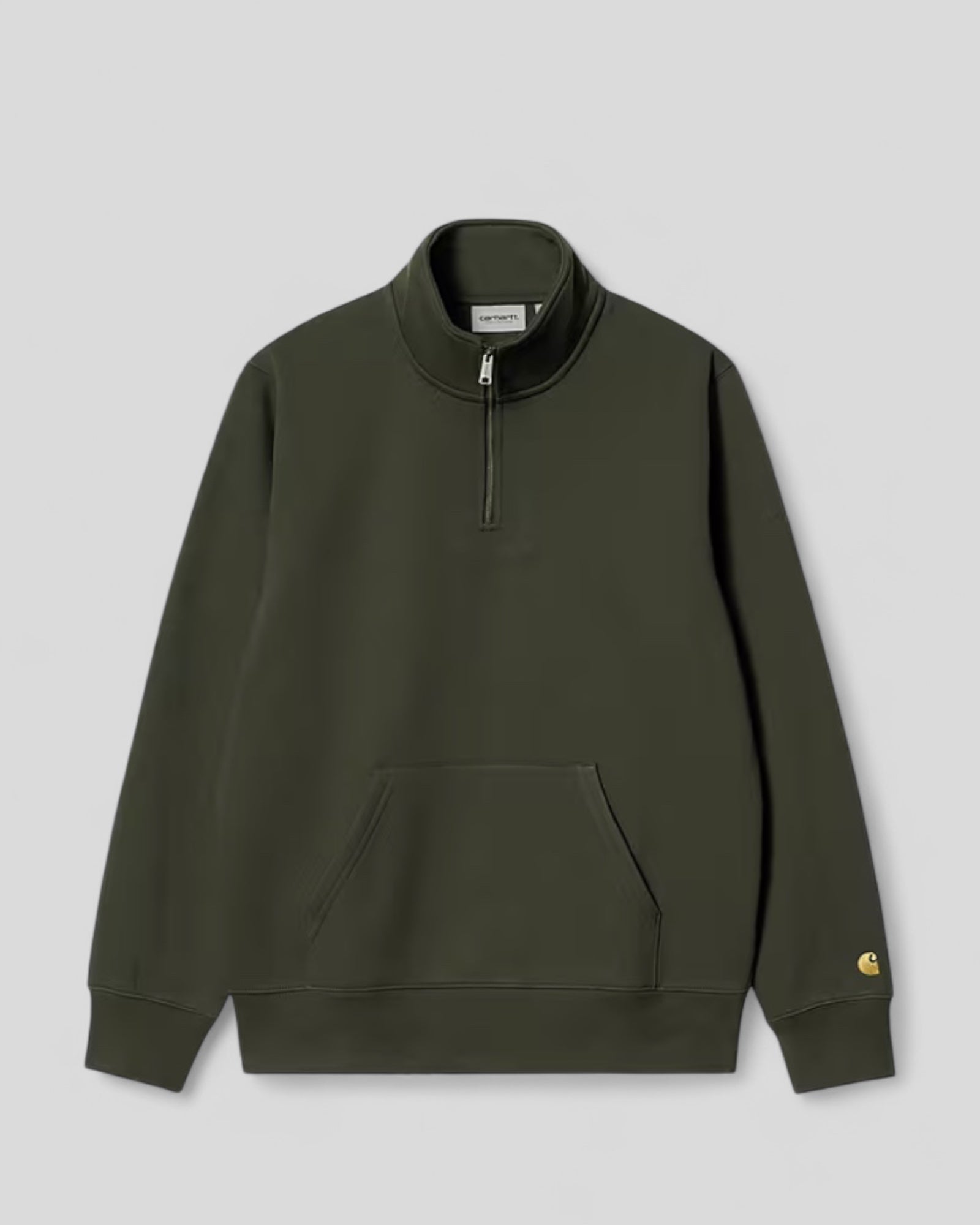 Carhartt || Chase Neck Zip Sweat - Olive/Gold - M’ Carhartt