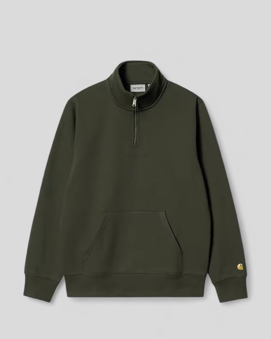 Carhartt || Chase Neck Zip Sweat - Olive/Gold - M’ Carhartt