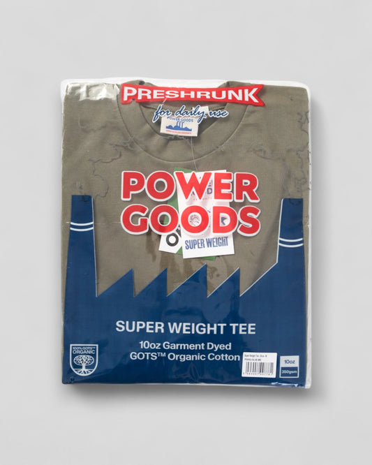 Power Goods || Super Weight Tee - Olive - M' Power Goods