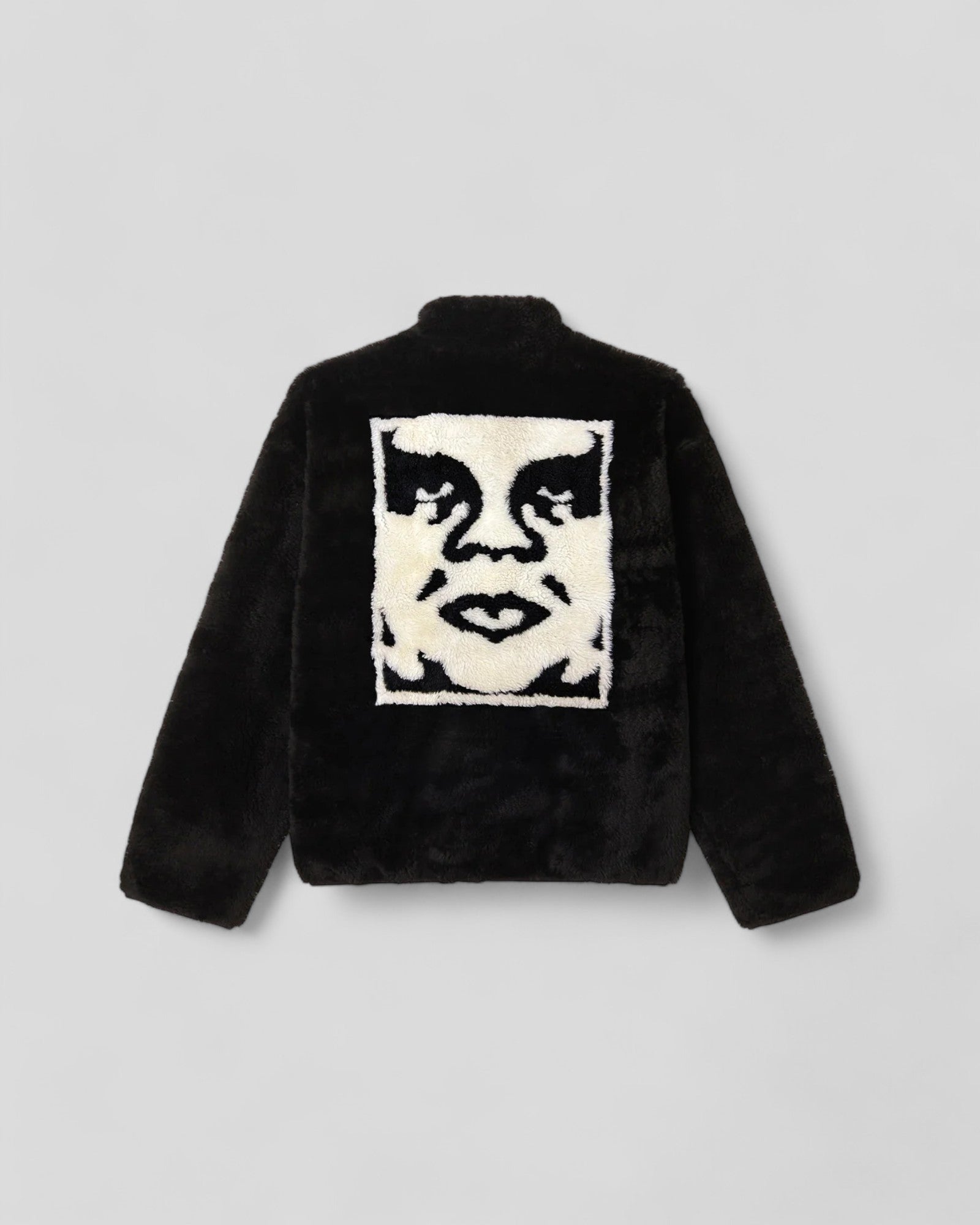 Obey || Icon Face Sherpa Jacket - Black - M' Obey