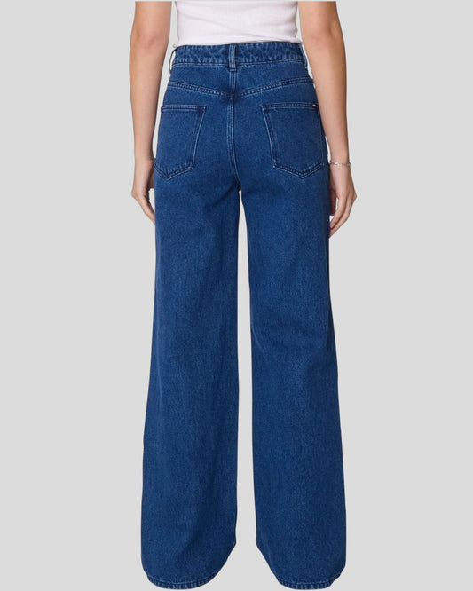 Obey || Errand II Highwaist Denim - Stone Wash Indigo Obey
