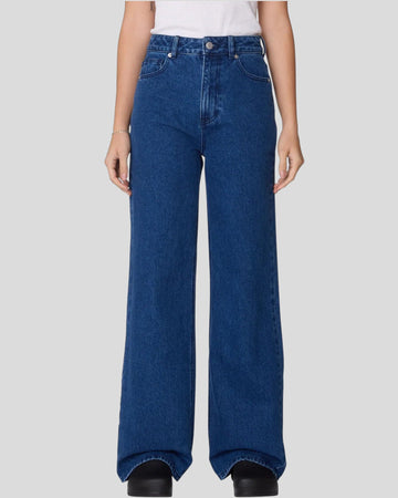 Obey || Errand II Highwaist Denim - Stone Wash Indigo Obey