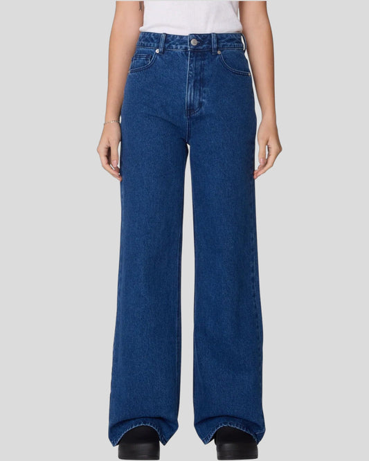 Obey || Errand II Highwaist Denim - Stone Wash Indigo Obey