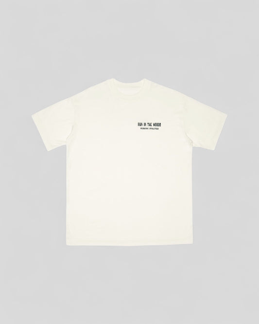 Peaufine || Wood T-Shirt - Run In The Woods - Off White - M’ Peaufine