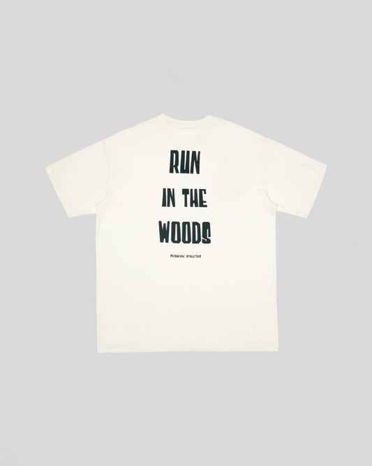 Peaufine || Wood T-Shirt - Run In The Woods - Off White - M’ Peaufine