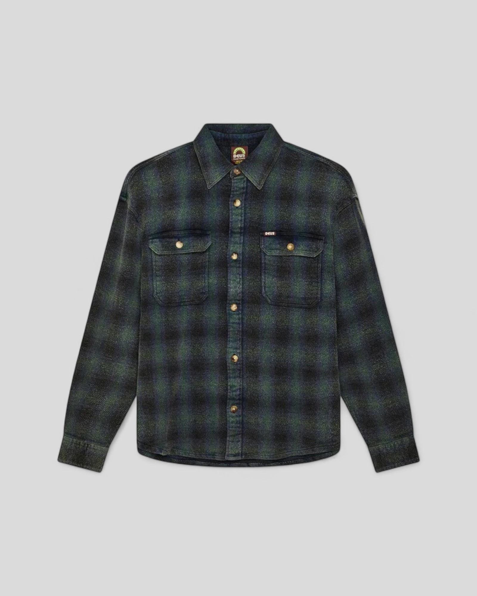Deus || Too Busy To Work Check Shirt - Black Check - M’ Deus ex machina