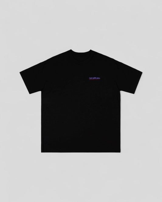 Peaufine || Wood T-Shirt - Wanna Run With You - Black - M" Peaufine