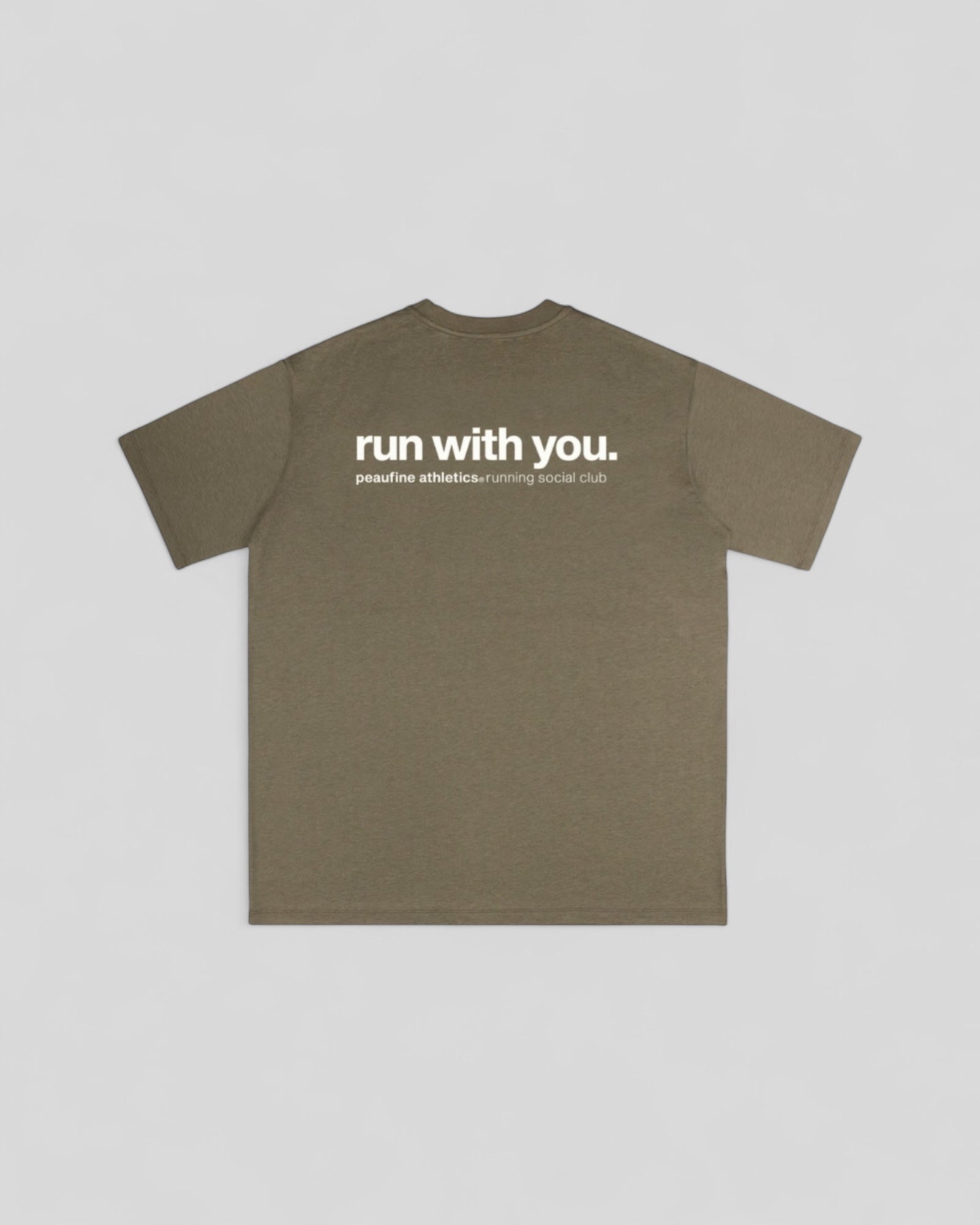 Peaufine || Wood T-Shirt - Running Social Club - Khaki - M’ Peaufine